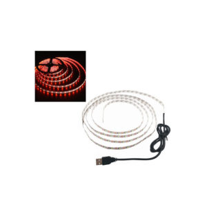 פס לדים 3528 אדום 5 מטר עם חיבור USB