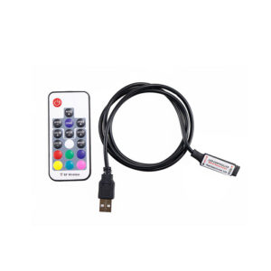 שלט RF עם בקר לפסי לדים RGB5050 SMD3528