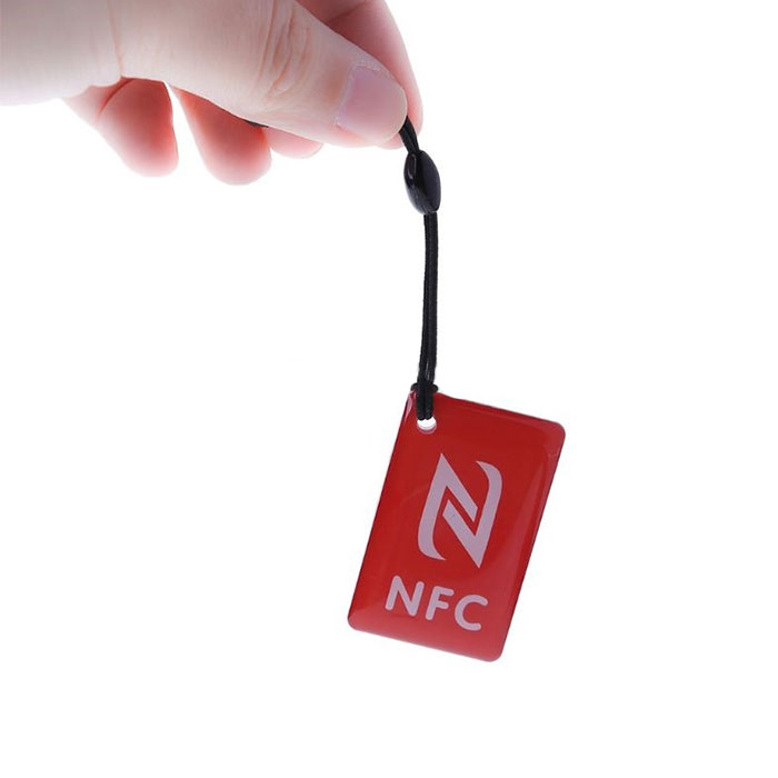 תג 213 NFC מרובע עם ציפוי אפוקסי